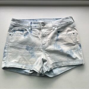 Old Navy Women’s Mid-Rise Tie-Dyed Boyfriend Jean Shorts-- 3-inch inseam